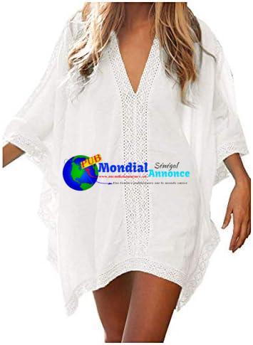 JFAN Robe De Plage Femme Ete Copricostumi Maillot De Bain Chemisier Pareo Femme Plage