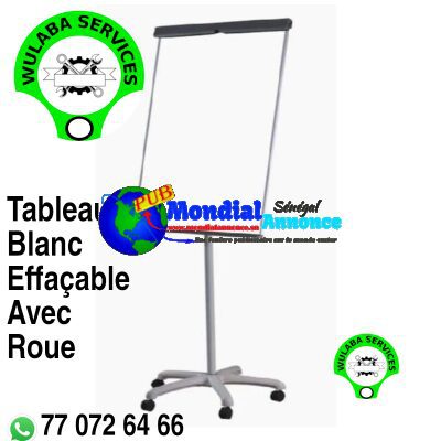 Tableau Blanc Effaçable avec Roues à vendre Sénégal