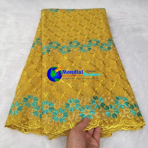 Latest African Cotton Lace Fabric 2023 High Quality Nigeria Voile Lace In Switzerland For Man Women Dress  Yc