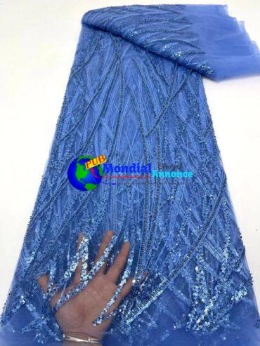 Hot Sale Wedding Party Dresses For Women Nigeria Fashion Design Top Quality Embroidery Net Lace Beads With Sequins in 2023