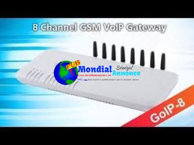 Vends GoIP 8 ports voip passerelle gsm/voip passer