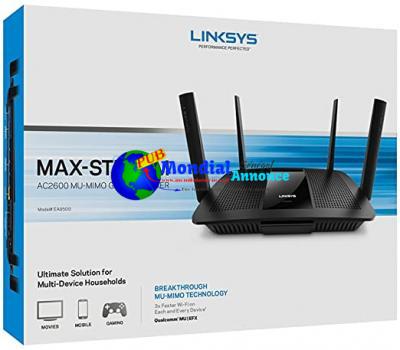 Routeur Linksys-Cisco AC2600Mbps Multifonction