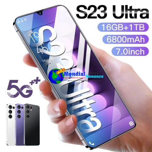 2023 Global Version S23 Ultra Smartphone 7.0 Inch Smartphone 5G 16G+1T Mobile Phone 48MP+72MP Fingerprint ID Dual Sim Cell Phone