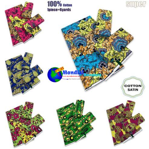 2023 New Guaranteed Veritable African Real Wax Prints Fabric 100% Cotton Batik Nigeria Women Style Ankara Wax Fabric Soft Pagne