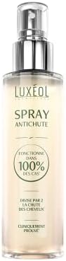 LUXÉOL – Spray Cheveux Antichute – Divise La Chute des Cheveux Par 2 – Résultat Cliniquement Prouvé – Programme Fortifiant Femme & Homme – Fabriqué En France – 100ml