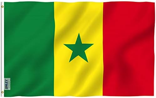 ANLEY Fly Breeze 3×5 Feet Senegal flag – Vivid Color and Fade Proof – Canvas Header and Double Stitched – Senegalese Flags Polyester with Brass Grommets 3 X 5 Ft