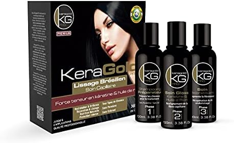 Kit Lissage Brésilien 3x120ml Kit Lissage Brésilien 3x120ml Keragold