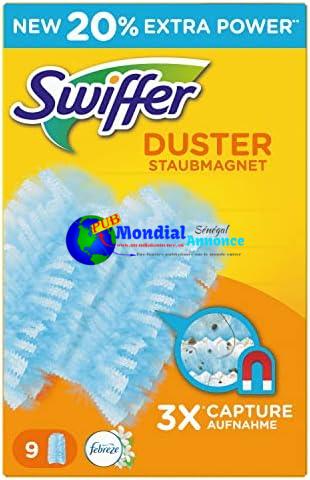 Swiffer Duster Recharges, 9 Recharges Plumeau, Parfum Febreze, Plumeau Attrape-Poussière [Ancienne Version]