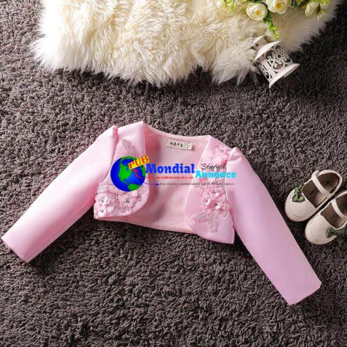 Baby Girl Clothing Embroidered Coat Princess Short Cape Infant Jackets Outerwear Wedding Party Dress Shawl Children Clothing