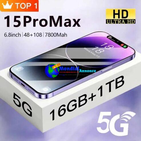 Brand New For 15 Pro Max Smartphone 6.8 inch Full Screen Face ID 16GB+1TB Mobile Phones Original Global Version 4G 5G Cell Phone