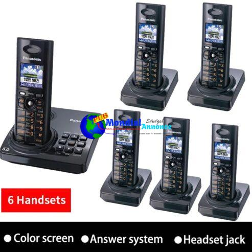 Colorful Screen Digital Wireless Telephone With Intercom Voice Mail Backlit LCD Cordless Phone For Office Home Bussiness