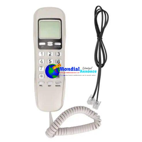 Desktop Fixed Landline Phone Support Flash Redialing LCD Display Corded Telephone for Home Hotel Office Business Mini Phone