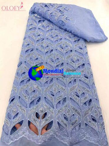 Environmentally Friendly colors  Fashion French Mesh non Fading Embroidery Fabric African Nigerian Lace Fabric For Wedding Dress