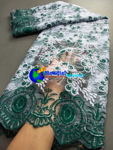 French Sequins Milk Silk Lace Fabric 2023 New Arrival African Milk Silk Lace  Nigerian Lace Fabric For Women Dresses TY3469