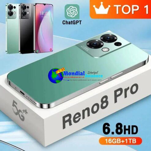 Global Version Reno8 Pro Smartphone 5G Android 6.8inch HD Full Screen 16GB+1TB Mobile Phones Dual SIM Cards Cell Phone Brand New