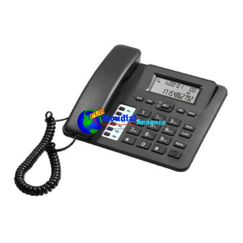 Home Landline Fixed Telephone Desk Corded Phone with Caller Identification