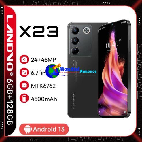 Landvo X23 Smartphone 6GB+128GB 6.7” HD Octa-Core Mobile Phone Android 13 Global Version 4500mAh Battery 48MP Cell Phone