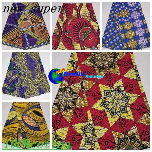 Most Popular Guaranteed Veritable African Real Wax Fabric 2023 High Quality Cotton Ankara Wax Pagne Nigeria Women Style Dress