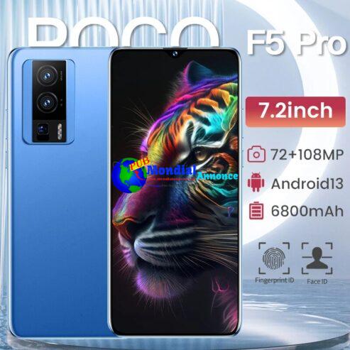 New F5 Pro phones smartphones  Android13 global version smartphone 6800mAh Cell Phone Unlock 5G Mobile Phones Original phone