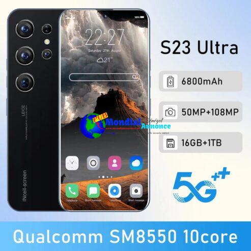 New S23 Ultra Android Global Smartphone 6.8 Inch 16GB+1TB Unlocked 6800mAh 4G/5G Network 48MP+72MP Mobile phone