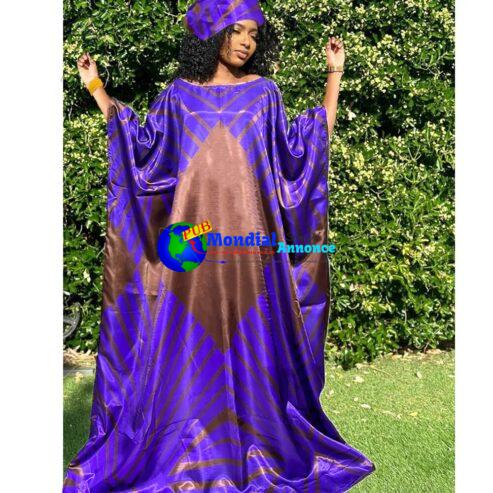 Newest African Dresses For Women Traditional Wedding Bride Clothing Original Riche Dashiki Robe Printed Evening Gowns With Scarf