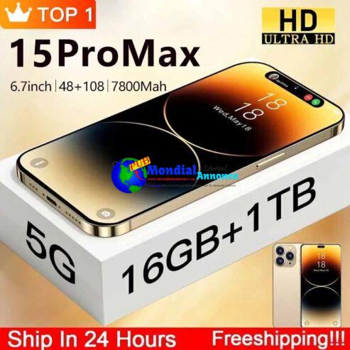 Original New Brand For 15 Pro Max Smartphone 6.7inch Full Screen Face ID 4G 5G Global Version Cell Phone 16GB+1TB Mobile Phones