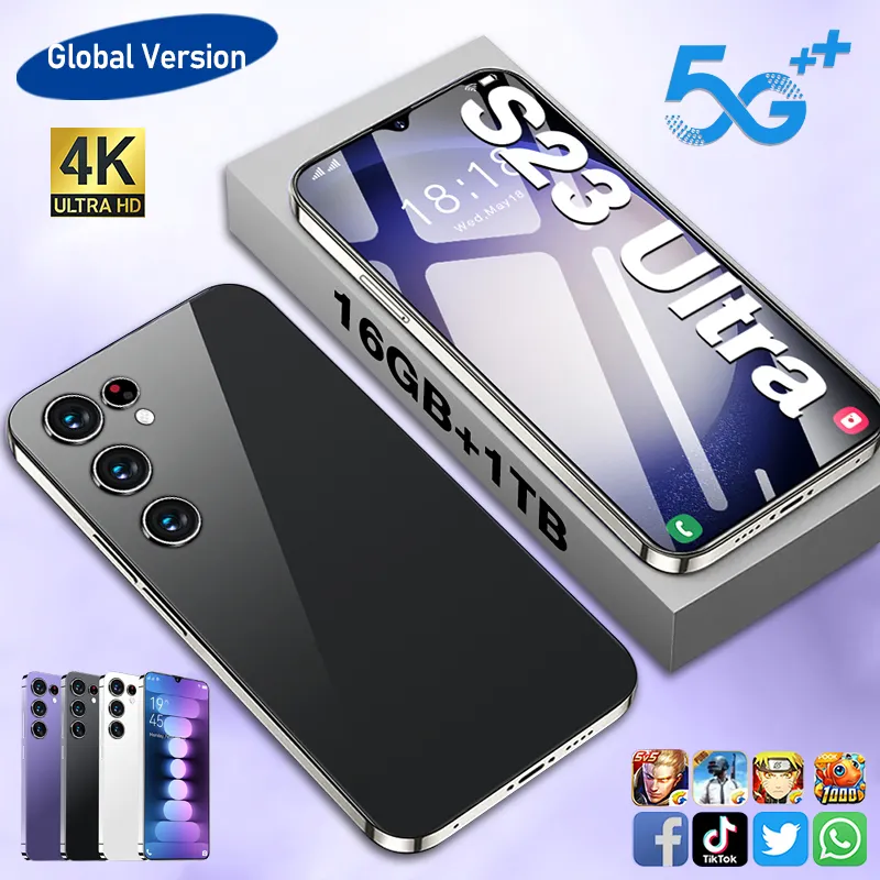 Unlocked S23 Ultra 5g smartphone android phone cell phone pro telefone 6800mAh 16+1TB 4g mobile phones original s23 phone