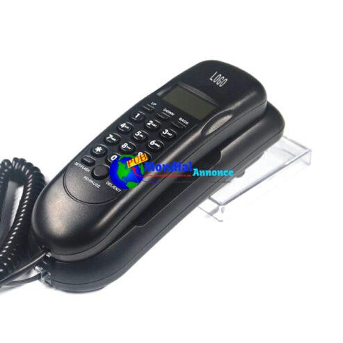 VTC-50 Corded Landline Phone LCD Display Last Number Redial Desktop & Wall Mount Telephone for Home and Office