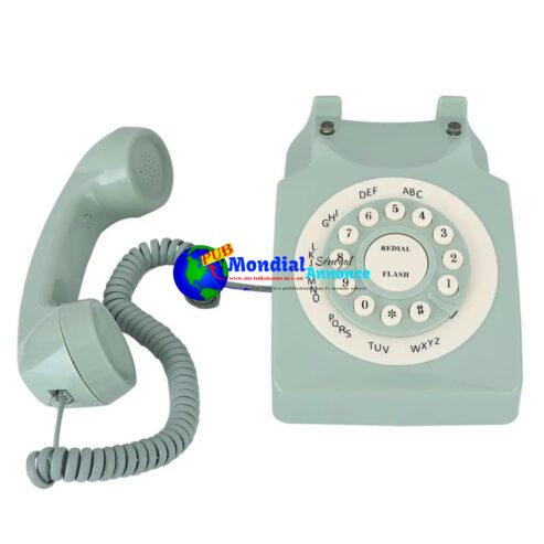 Wired Phones European Retro Style Corded Telephone Touch Dial Design Vintage Landline Household Business Decoration