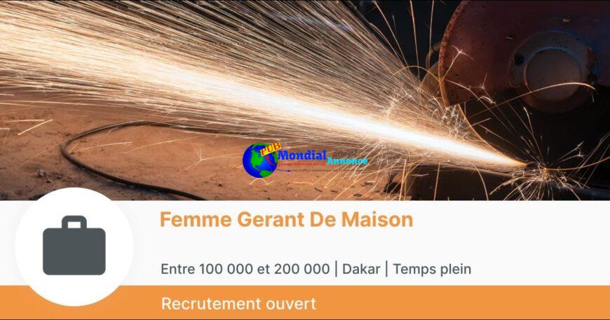 FEMME GERANT DE MAISON