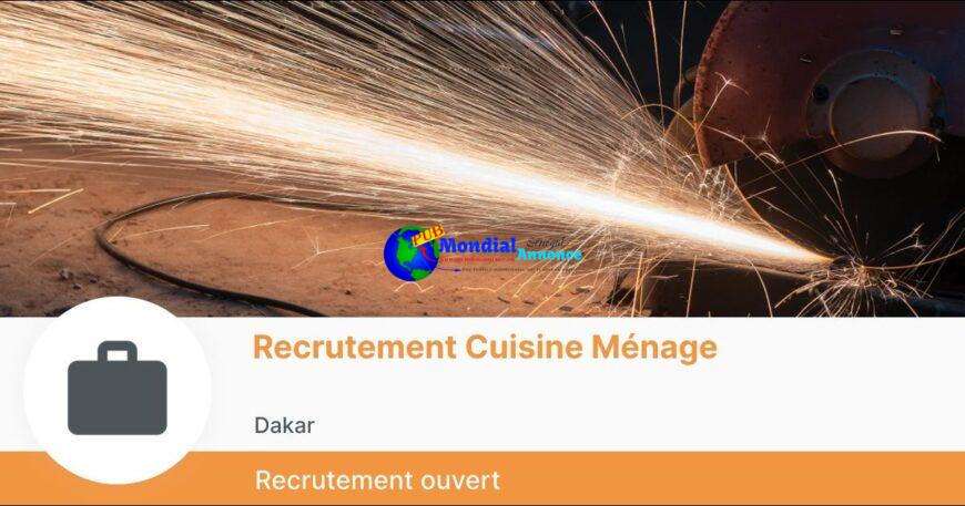 RECRUTEMENT CUISINE MÉNAGE