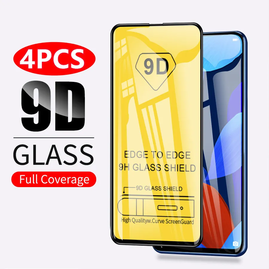 1-4PCS Protective Glass for Xiaomi Redmi Note 11 10s 10 9s Pro 11S Screen Protectors for Xiaomi Poco X3 F2 Pro M2 F3 Redmi 9A 9C