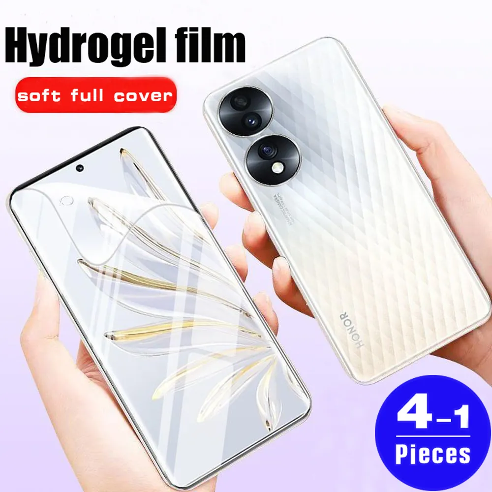 1-4Pcs full cover for Honor magic 4 3 pro plus Hydrogel film Honor 70 60 SE 50 lite screen protector protective film Not Glass