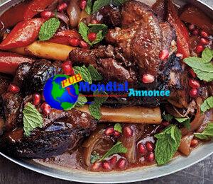 Recettes de jarrets d'agneau marocains à la grenade