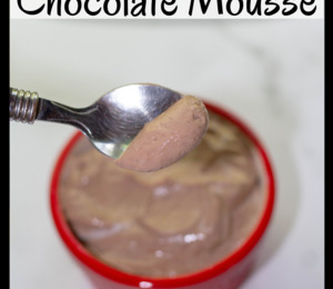 Mousse au chocolat Weight Watchers