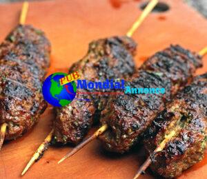 Recette de brochettes de kefta d'agneau grillé à la marocaine de Jeff Koehler