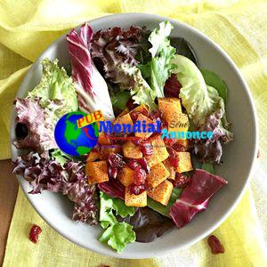 Salade de canneberges et de courge musquée