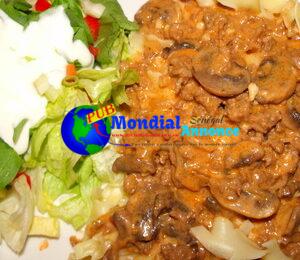 Weight Watchers Viande rouge Stroganoff