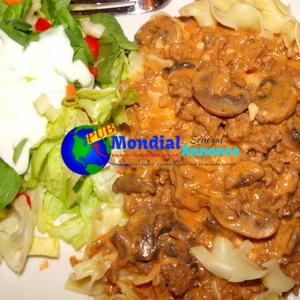 Weight Watchers Viande rouge Stroganoff