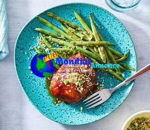 Coq au sésame facile et haricots verts