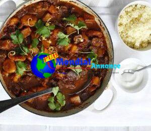 Tajine d'agneau, courge et abricot