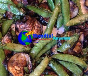 Aubergines soja-gingembre et sugar snaps pour une nuit vertueuse