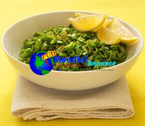 Salade de pois sucrés aux épices asiatiques et au citron