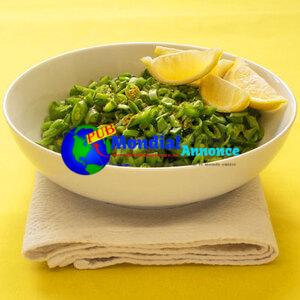 Salade de pois sucrés aux épices asiatiques et au citron