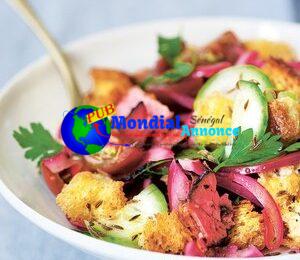 Panzanella au pastrami et au seigle