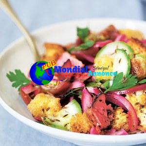 Panzanella au pastrami et au seigle