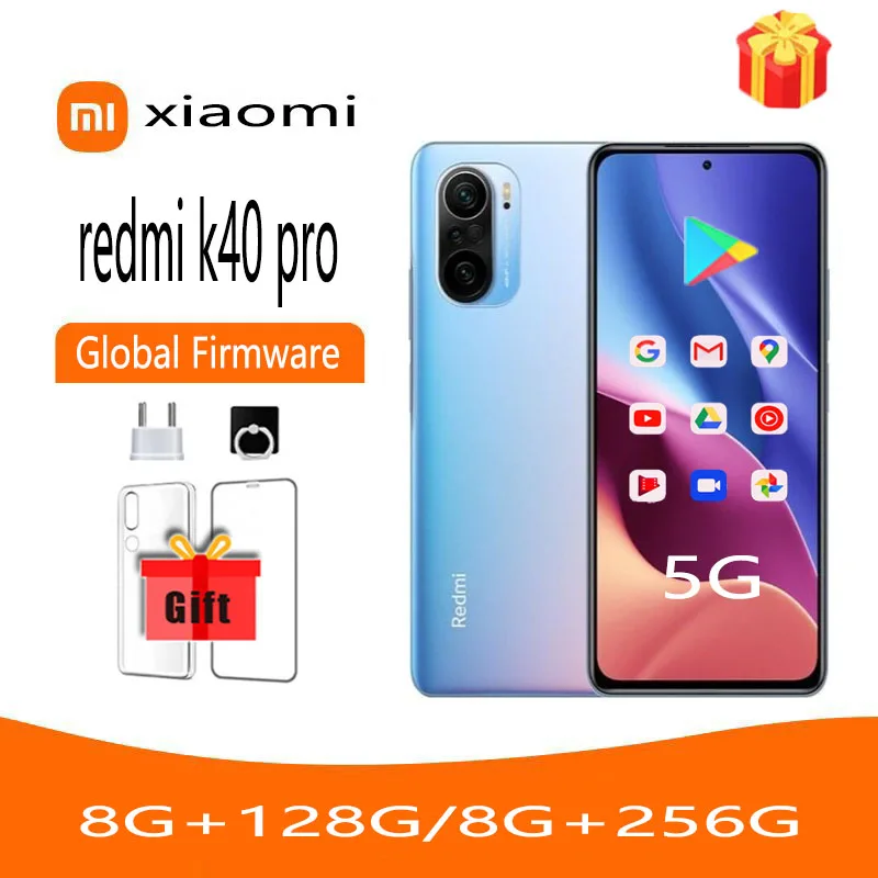 Xiaomi Redmi K40 Pro Smartphone,Global ROM Version Snapdragon 888 6.67inch 120Hz E4 AMOLED Display 64MP 33W Fast