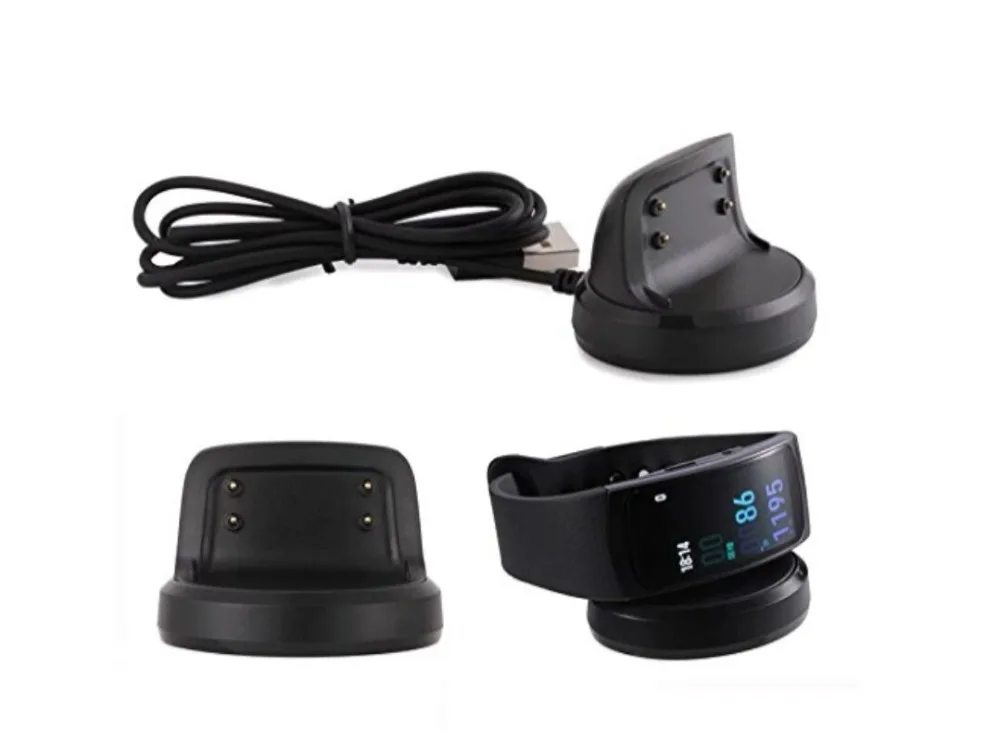 1PCS Smart Watch Charger for Samsung Gear Fit 2 R360 R365 Desktop Watch Charger for Samsung Gear Fit2 PRO SM-R360 SM-365 Cradle