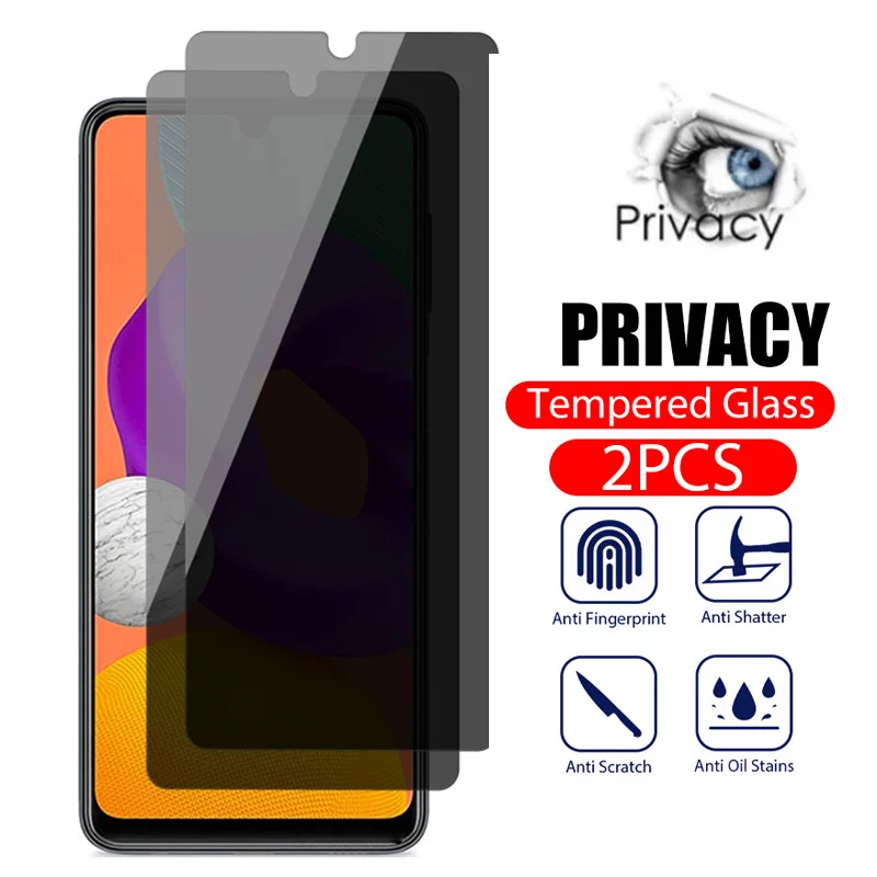 2Pcs Anti-Spy for Samsung Galaxy A51 A71 A52 A52S A50 A70 A22 A32 A31 A72 A40 Privacy Tempered Glass On Samsung A13 A12 A53 A33