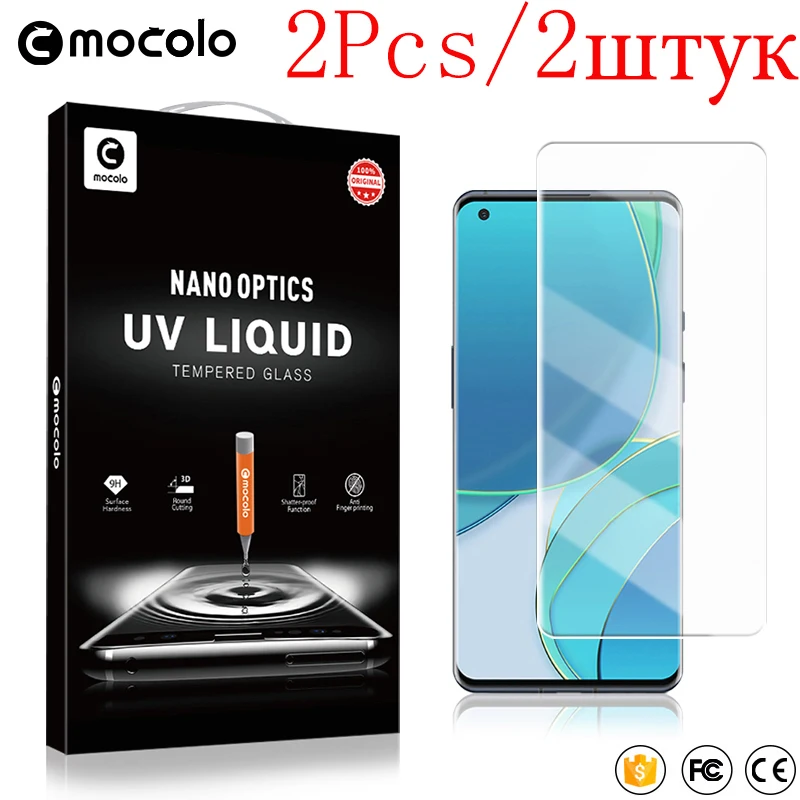 2Pcs Mocolo UV Full Screen Tempered Glass Film On For Oppo Find X2 X3 X5 X6 Pro 5G FindX6 X6Pro 6X 5X X 3 5 6 256/512 Protector